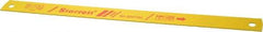 Starrett - 14" Long, 14 Teeth per Inch, Bi-Metal Power Hacksaw Blade - Toothed Edge, 1-1/8" Wide x 0.05" Thick - A1 Tooling