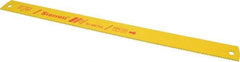 Starrett - 17" Long, 6 Teeth per Inch, Bi-Metal Power Hacksaw Blade - Toothed Edge, 1-3/8" Wide x 0.062" Thick - A1 Tooling