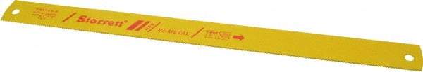 Starrett - 17" Long, 10 Teeth per Inch, Bi-Metal Power Hacksaw Blade - Toothed Edge, 1-3/8" Wide x 0.062" Thick - A1 Tooling