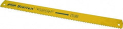 Starrett - 18" Long, 4 Teeth per Inch, Bi-Metal Power Hacksaw Blade - Toothed Edge, 1-5/8" Wide x 0.075" Thick - A1 Tooling