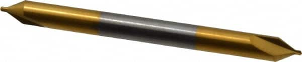 Hertel - #00 Plain Cut 60° Incl Angle Solid Carbide Combo Drill & Countersink - A1 Tooling