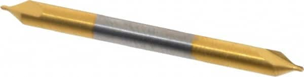 Hertel - #0 Plain Cut 60° Incl Angle Solid Carbide Combo Drill & Countersink - A1 Tooling