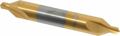 Hertel - #4 Plain Cut 60° Incl Angle Solid Carbide Combo Drill & Countersink - A1 Tooling