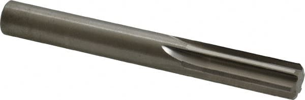 Chucking Reamer: 0.4134″ Dia, 3-1/2″ OAL, 1-1/4″ Flute Length, Straight Shank, Solid Carbide 6 Flute, RH