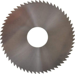 Made in USA - 2-1/4" Diam x 0.091" Blade Thickness x 5/8" Arbor Hole Diam, 60 Tooth Slitting and Slotting Saw - Arbor Connection, Solid Carbide, Concave Ground - A1 Tooling