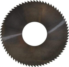 Made in USA - 2-3/4" Diam x 0.064" Blade Thickness x 1" Arbor Hole Diam, 72 Tooth Slitting and Slotting Saw - Arbor Connection, Solid Carbide, Concave Ground - A1 Tooling