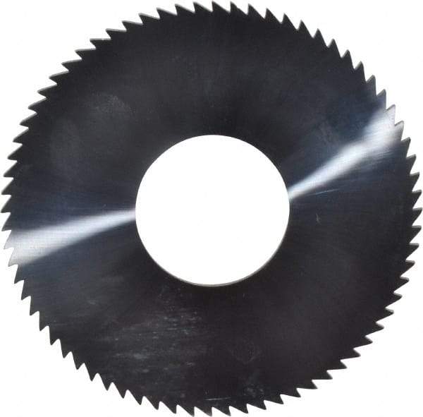 Made in USA - 2-3/4" Diam x 0.072" Blade Thickness x 1" Arbor Hole Diam, 72 Tooth Slitting and Slotting Saw - Arbor Connection, Solid Carbide, Concave Ground - A1 Tooling