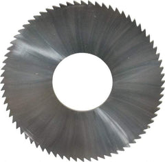 Made in USA - 2-3/4" Diam x 0.081" Blade Thickness x 1" Arbor Hole Diam, 72 Tooth Slitting and Slotting Saw - Arbor Connection, Solid Carbide, Concave Ground - A1 Tooling