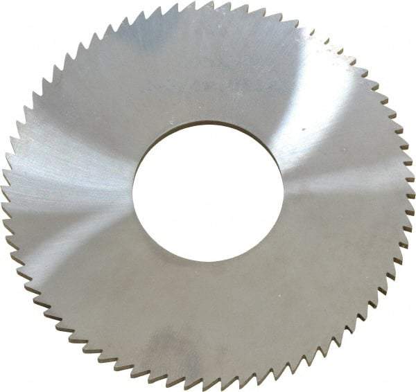 Made in USA - 2-3/4" Diam x 0.091" Blade Thickness x 1" Arbor Hole Diam, 72 Tooth Slitting and Slotting Saw - Arbor Connection, Solid Carbide, Concave Ground - A1 Tooling