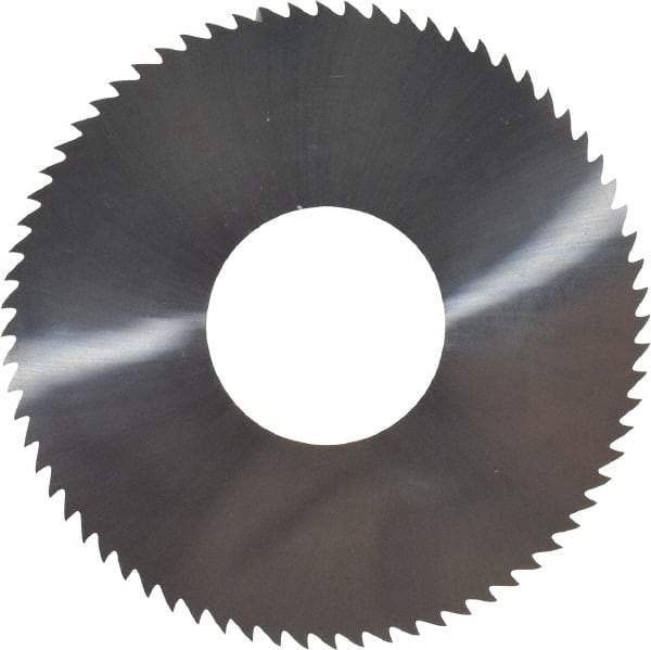 Made in USA - 2-3/4" Diam x 0.102" Blade Thickness x 1" Arbor Hole Diam, 72 Tooth Slitting and Slotting Saw - Arbor Connection, Solid Carbide, Concave Ground - A1 Tooling