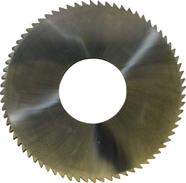 Made in USA - 2-3/4" Diam x 0.128" Blade Thickness x 1" Arbor Hole Diam, 72 Tooth Slitting and Slotting Saw - Arbor Connection, Solid Carbide, Concave Ground - A1 Tooling