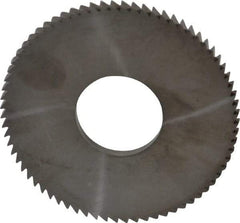 Made in USA - 2-3/4" Diam x 0.144" Blade Thickness x 1" Arbor Hole Diam, 72 Tooth Slitting and Slotting Saw - Arbor Connection, Solid Carbide, Concave Ground - A1 Tooling