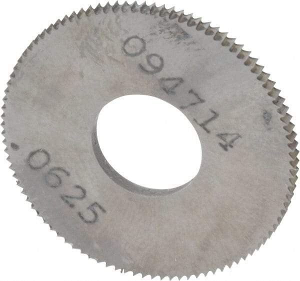 Made in USA - 1" Diam x 1/16" Thick, 3/8" Arbor Hole Diam, 98 Teeth, Solid Carbide Jeweler's Saw - Uncoated - A1 Tooling