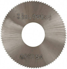 Made in USA - 1-1/2" Diam x 0.008" Blade Thickness, 1/2" Arbor Hole Diam, 140 Teeth, Solid Carbide, Jeweler's Saw - Uncoated - A1 Tooling