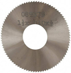 Made in USA - 1-1/2" Diam x 0.01" Blade Thickness, 1/2" Arbor Hole Diam, 130 Teeth, Solid Carbide, Jeweler's Saw - Uncoated - A1 Tooling