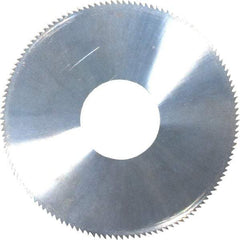 Made in USA - 1-1/2" Diam x 1/16" Thick, 1/2" Arbor Hole Diam, 130 Teeth, Solid Carbide, Jeweler's Saw - Uncoated - A1 Tooling