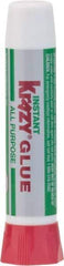 Krazy Glue - 0.07 oz Tube Clear Instant Adhesive - 1 min Working Time, Bonds to Ceramic, Leather, Metal, Plastic, Porcelain, Rubber, Vinyl & Wood - A1 Tooling