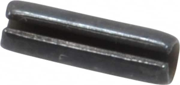 Made in USA - 3/32" Diam x 5/16" Long Slotted Spring Pin - Grade 1070-1090 Alloy Steel, Black Oxide Finish - A1 Tooling