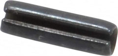 Made in USA - 3/32" Diam x 5/16" Long Slotted Spring Pin - Grade 1070-1090 Alloy Steel, Black Oxide Finish - A1 Tooling