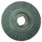 12 x 1-1/4 x 2'' Arbor - Crimped Nylox Filament 180 Grit Straight Wheel - A1 Tooling