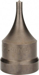 Cleveland Steel Tool - 1-1/4 Inch Diameter Round Ironworker Die - 2-1/8 Inch Head Diameter, 1 Inch Head Height - A1 Tooling