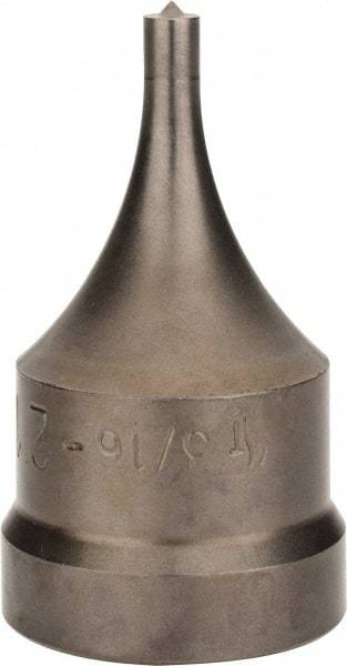 Cleveland Steel Tool - 13/16 Inch Wide Oblong Ironworker Punch - 1-17/32 Inch Body Diameter, 1-11/16 Inch Head Diameter, 2-11/16 Inch Overall Length - A1 Tooling