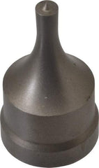 Cleveland Steel Tool - 1/4 Inch Diameter Round Ironworker Punch - 1-1/32 Inch Body Diameter, 1-5/32 Inch Head Diameter, 1-15/16 Inch Overall Length - A1 Tooling