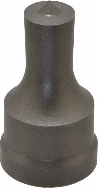 Cleveland Steel Tool - 9/16 Inch Diameter Round Ironworker Punch - 1-1/32 Inch Body Diameter, 1-5/32 Inch Head Diameter, 1-15/16 Inch Overall Length - A1 Tooling