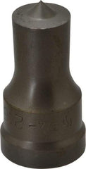 Cleveland Steel Tool - 3/4 Inch Diameter Round Ironworker Punch - 1-1/32 Inch Body Diameter, 1-5/32 Inch Head Diameter, 1-15/16 Inch Overall Length - A1 Tooling