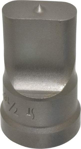 Cleveland Steel Tool - 7/16 Inch Wide Oblong Ironworker Punch - 1-1/32 Inch Body Diameter, 1-5/32 Inch Head Diameter, 1-15/16 Inch Overall Length - A1 Tooling