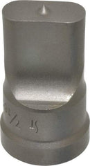 Cleveland Steel Tool - 7/16 Inch Wide Oblong Ironworker Punch - 1-1/32 Inch Body Diameter, 1-5/32 Inch Head Diameter, 1-15/16 Inch Overall Length - A1 Tooling