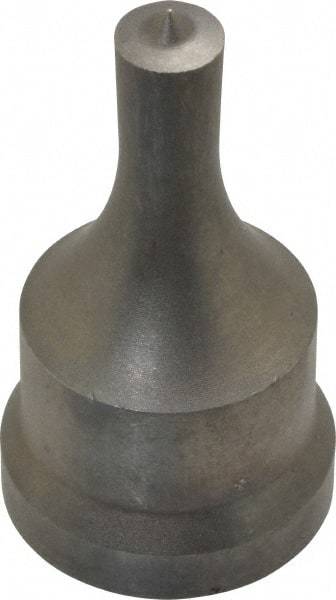 Cleveland Steel Tool - 3/8 Inch Diameter Round Ironworker Punch - 1-1/16 Inch Body Diameter, 1-7/32 Inch Head Diameter, 2-1/8 Inch Overall Length - A1 Tooling