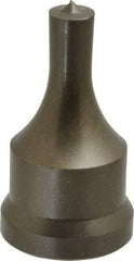 Cleveland Steel Tool - 13/32 Inch Diameter Round Ironworker Punch - 1-1/16 Inch Body Diameter, 1-7/32 Inch Head Diameter, 2-1/8 Inch Overall Length - A1 Tooling