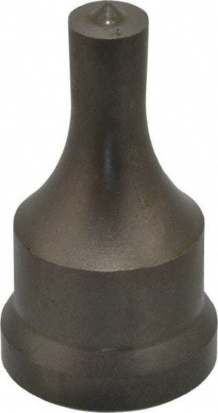 Cleveland Steel Tool - 7/16 Inch Diameter Round Ironworker Punch - 1-1/16 Inch Body Diameter, 1-7/32 Inch Head Diameter, 2-1/8 Inch Overall Length - A1 Tooling