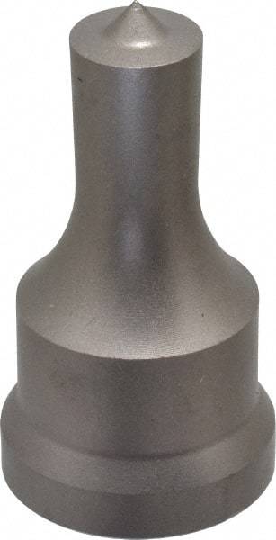 Cleveland Steel Tool - 9/16 Inch Diameter Round Ironworker Punch - 1-1/16 Inch Body Diameter, 1-7/32 Inch Head Diameter, 2-1/8 Inch Overall Length - A1 Tooling