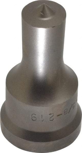 Cleveland Steel Tool - 5/8 Inch Diameter Round Ironworker Punch - 1-1/16 Inch Body Diameter, 1-7/32 Inch Head Diameter, 2-1/8 Inch Overall Length - A1 Tooling