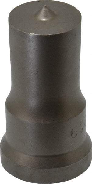 Cleveland Steel Tool - 15/16 Inch Diameter Round Ironworker Punch - 1-1/16 Inch Body Diameter, 1-7/32 Inch Head Diameter, 2-1/8 Inch Overall Length - A1 Tooling