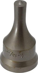 Cleveland Steel Tool - 13/32 Inch Diameter Round Ironworker Punch - 1-1/16 Inch Body Diameter, 1.24 Inch Head Diameter, 2-3/16 Inch Overall Length - A1 Tooling