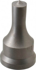 Cleveland Steel Tool - 1/2 Inch Diameter Round Ironworker Punch - 1-1/16 Inch Body Diameter, 1.24 Inch Head Diameter, 2-3/16 Inch Overall Length - A1 Tooling