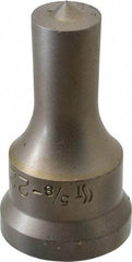 Cleveland Steel Tool - 5/8 Inch Diameter Round Ironworker Punch - 1-1/16 Inch Body Diameter, 1.24 Inch Head Diameter, 2-3/16 Inch Overall Length - A1 Tooling