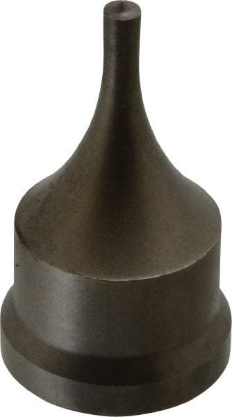 Cleveland Steel Tool - 7/32 Inch Diameter Round Ironworker Punch - 1-7/32 Inch Body Diameter, 1-3/8 Inch Head Diameter, 2-3/8 Inch Overall Length - A1 Tooling