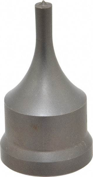 Cleveland Steel Tool - 1/4 Inch Diameter Round Ironworker Punch - 1-7/32 Inch Body Diameter, 1-3/8 Inch Head Diameter, 2-3/8 Inch Overall Length - A1 Tooling