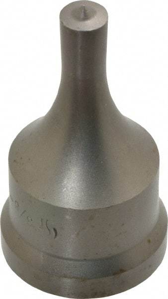 Cleveland Steel Tool - 3/8 Inch Diameter Round Ironworker Punch - 1-7/32 Inch Body Diameter, 1-3/8 Inch Head Diameter, 2-3/8 Inch Overall Length - A1 Tooling