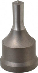 Cleveland Steel Tool - 13/32 Inch Diameter Round Ironworker Punch - 1-7/32 Inch Body Diameter, 1-3/8 Inch Head Diameter, 2-3/8 Inch Overall Length - A1 Tooling