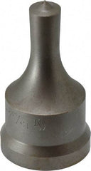 Cleveland Steel Tool - 15/32 Inch Diameter Round Ironworker Punch - 1-7/32 Inch Body Diameter, 1-3/8 Inch Head Diameter, 2-3/8 Inch Overall Length - A1 Tooling