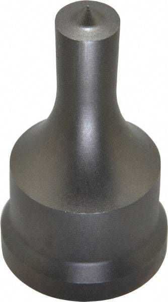 Cleveland Steel Tool - 1/2 Inch Diameter Round Ironworker Punch - 1-7/32 Inch Body Diameter, 1-3/8 Inch Head Diameter, 2-3/8 Inch Overall Length - A1 Tooling