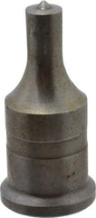 Cleveland Steel Tool - 7/16 Inch Diameter Round Ironworker Punch - 1 Inch Body Diameter, 1-3/16 Inch Head Diameter, 2-7/16 Inch Overall Length - A1 Tooling