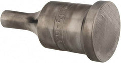 Cleveland Steel Tool - 1/2 Inch Diameter Round Ironworker Punch - 1-1/4 Inch Body Diameter, 1-1/2 Inch Head Diameter, 3-1/8 Inch Overall Length - A1 Tooling