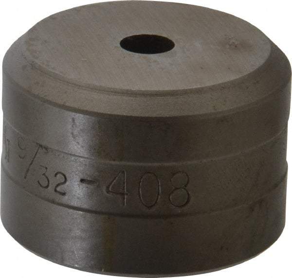 Cleveland Steel Tool - 9/32 Inch Diameter Round Ironworker Die - 1-1/2 Inch Head Diameter, 1 Inch Head Height - A1 Tooling