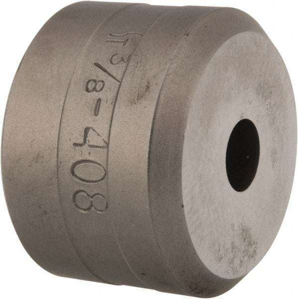 Cleveland Steel Tool - 3/8 Inch Diameter Round Ironworker Die - 1-1/2 Inch Head Diameter, 1 Inch Head Height - A1 Tooling